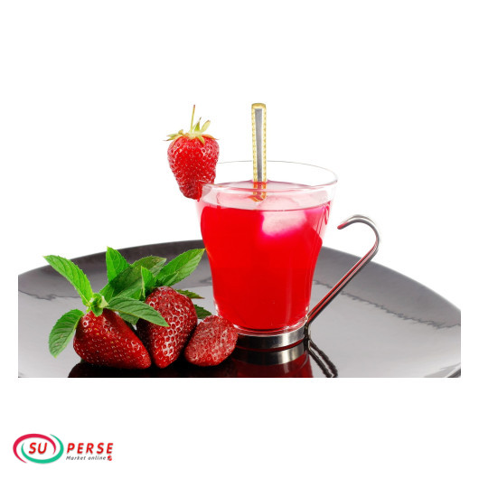 ماء الشعیر توت فرنگی شیشه ای ایستک - 320 ml