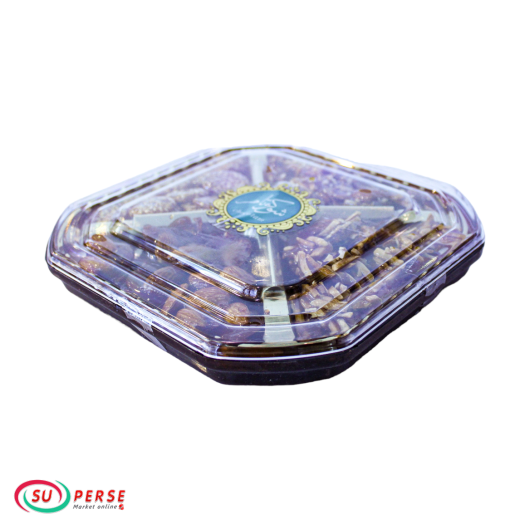 سوهان عسلی با مغز های خوراکی ( چهار مغز) شکوتام - 200 گرم