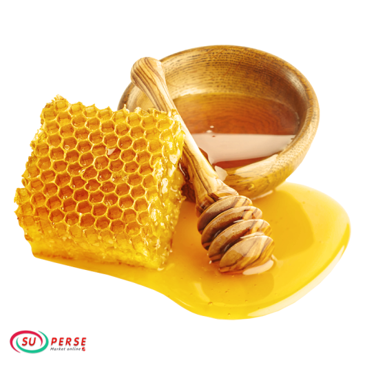 عسل طبیعی با موم هانیم - 450 گرم