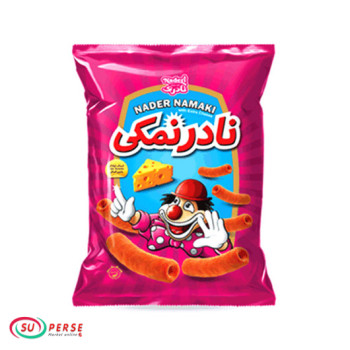 پفک لوله‌ای نادرنمکی -  80 گرم