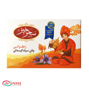 چای سیاه کیسه ای زعفرانی سحرخیز - 30 گرم